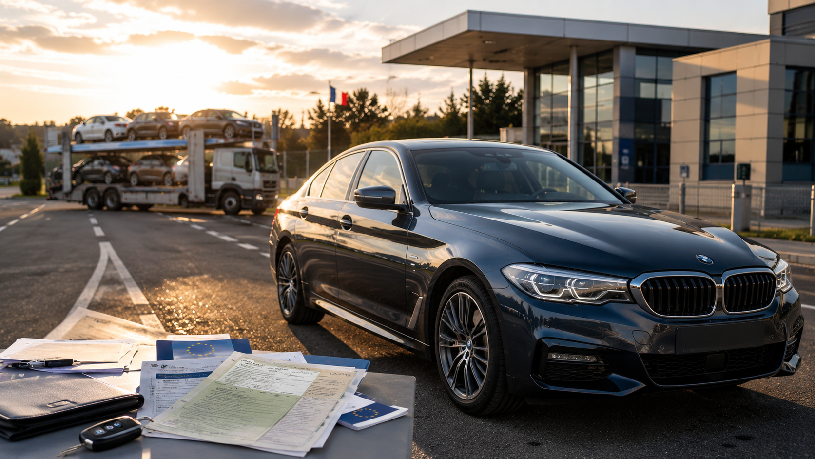 Comment-importer-une-voiture-_ Importation d’une voiture étrangère en France avec véhicule premium transporté depuis l’Europe pour immatriculation en 2026